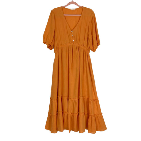 Tea n Rose Orange Dress- Size XL (see notes)