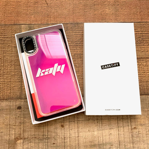 Casetify Pink/Purple Liquid "Katy" iPhone XS Max Case (Brand New Condition)