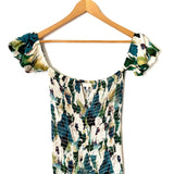 Sun Becomes Her Smocked Off The Shoulder Bardot Midi Dress- Size 4