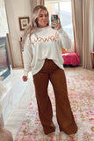 Show Me Your Mumu Brown Cargo Wide Leg Pants NWT- Size XL