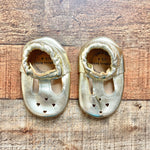 Bird Rock Baby Gold Leather Mary Janes- Size 4