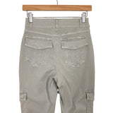 Spanx Grey Stretch Twill Ankle Cargo Pants NWT- Size M (Inseam 28")