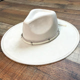 Glitzy Bella Cream Adjustable Hat