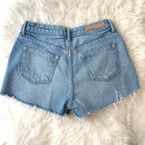 Grlfrnd Light Wash Denim Cut Off Shorts- Size 28