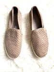 Vince. Weaved Nappa Leather Slip On Shoes- Size 10 (see notes)