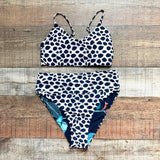 Malai Animal Print/Tropical Reversible Padded Bikini Top NWT- Size S (we have matching bottom)