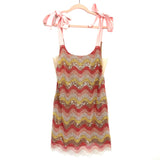 NBD Embroidered Sequin Tie Strap Dress- Size S (sold out online)