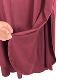 Entro Cranberry Round Hem Dress- Size S