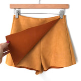 Forever 21 Mustard Suede Wrap Skort NWT- Size XS