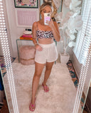 Buddy Love Pink/Blue Animal Print Bikini Top NWT- Size M (we have matching bottoms)