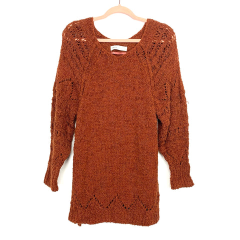 Anthropologie Pilcro Cedar Side Slit Tunic Sweater NWT- Size S