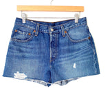 Levi 501 Denim Distressed Cutoff Shorts- Size 27