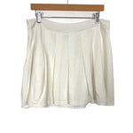 Amaryllis Ivory Linen Pleated Skirt- Size XL (see notes)