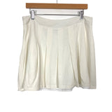 Amaryllis Ivory Linen Pleated Skirt- Size XL (see notes)