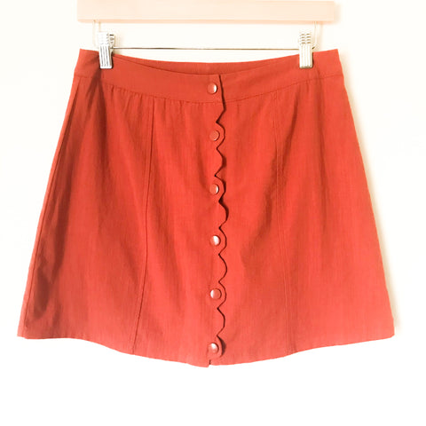 Loveriche Brick Snap Up Skirt NWT- Size S