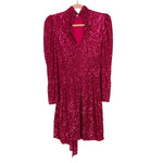 Saylor Fuchsia Sequins with Hanging Sash Dress- Size S (see notes, sold out online)