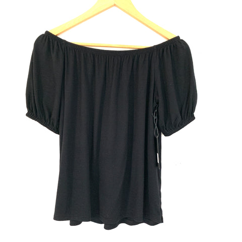 Gibson Black Hot Summer Nights Off the Shoulder Blouse NWT- Size S