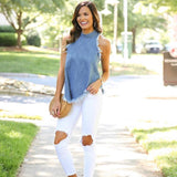 DO+BE Denim Top- Size S