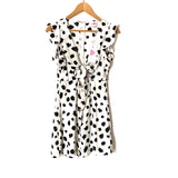 Buddy Love Dalmatian Print Button Up Tie Front Dress NWT- Size S
