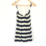 Karlie Navy Striped Tank with Crochet Back- Size S