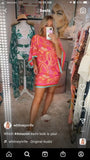 Trina Turk Bright Pink Bat Wing Dress NWT- Size XS