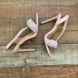 Olivia Ferguson Faux Fur Slingback Sandal Stilettos- Size 8.5