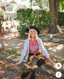 Bella + Canvas Brick Animal Print Pumpkin Graphic T-Shirt- Size M