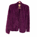 Chaser Wine Fuzzy Cardigan- Size XS