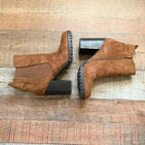 Ana Brown Suede Like Booties- Size 9 (In Great Condition!)