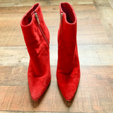 Vince Camuto Red Booties- Size 7