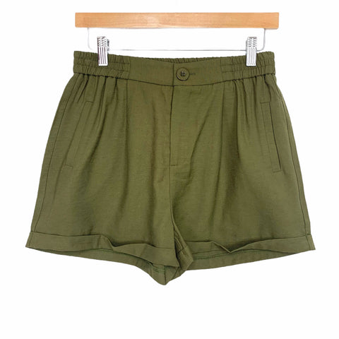 Joy Joy Olive Green Shorts NWT- Size S