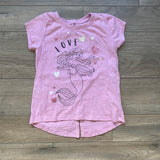Disney Princess Pink Ariel Love Top- Size 4T