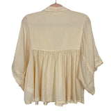 Carly Jean Los Angeles Cream V-Neck Babydoll Rocco Top- Size S (sold out online)