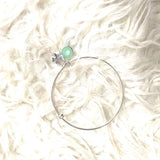 No Brand Green Stone and Lucky Charm Bracelet