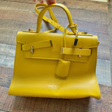 Teddy Blake Yellow Leather Handbag (LIKE NEW)