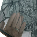 Lululemon Black/White Printed Shorts with Black Mesh Overlay- Size ~4 (see notes)