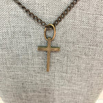 Jennifer Montana Tall Cross Pendant Necklace