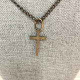 Jennifer Montana Tall Cross Pendant Necklace