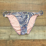 Victoria's Secret Blue/Pink Patterned Swim Bottom- Size M (We Have Matching Top!)