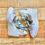Stuart Weitzman Canvas Closed Toe Espadrille Wedges- Size 8.5 (see notes, sold out online