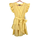 Eloquii Yellow Ruffle Belted Dress NWT- Size 14 (sold out online)