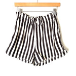 Thread and Supply Vertical Striped Elastic Waist Shorts- Size S