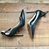 Sam Edelman Black Studded Ankle Wrap Heels- Size 9 (See Notes)