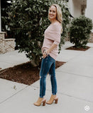 LOFT Pink Off the Shoulder Sweater NWT- Size S