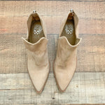 Vince Camuto Beige Suede Bibestie Bootie- Size 7.5 (See Notes)