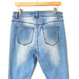 Haute Curve Light Wash Distressed Jeans- Size 14 (Inseam 26”)