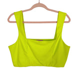 Show Me Your Mumu Neon Green Crop Top- Size XL