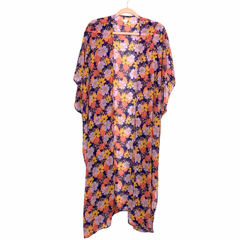 Aerie Floral Chiffon Duster- One Size