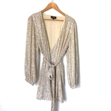 Audrey 3+1 Sequins Wrap Dress- Size S
