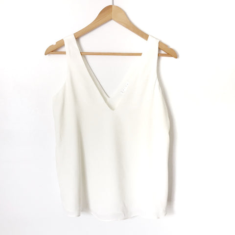 Leith Ivory V Neck Top NWT- Size XS